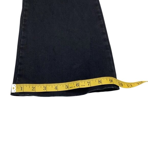 FRAME Le One Flare High Rise Jeans Dark Blue Denim Size 2 - Picture 8 of 10